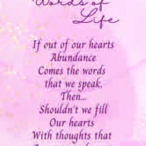 Book Mark - Words Of Life
